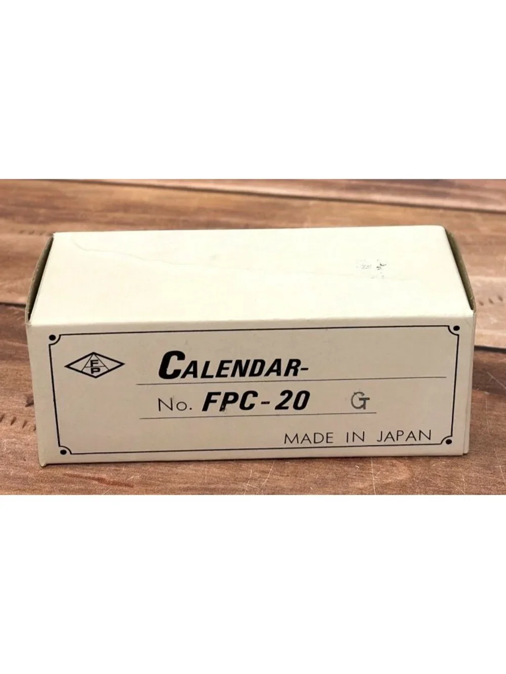 Vintage FPC-20 Perpetual Flip Desk Calendar Manual flip wheels, day/date/month